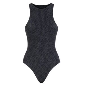 FENDI x SKIMS high neck sleeveless bodysuit - black